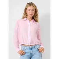 QS Langarmbluse Bluse Leicht transparente Bluse