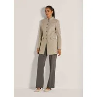 MADELEINE Longblazer Eleganter Mantel in moderner Long-Form Schlanker Schnitt mit Stehkragen und Knopfleiste, Langarm