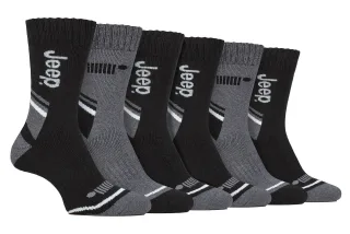 Herren 6er-Pack Wandersocken | Polyester-Socks für Outdoor-Aktivitäten