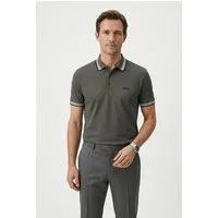 BOSS GREEN Poloshirt Paddy Regular Fit atmungsaktive Piqué-Webstruktur, Flachstrickkragen, gerader Schnitt