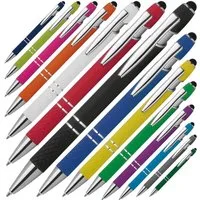 Macma Kugelschreiber 14 Touchpen Kugelschreiber aus Metall / mit Muster / 14 Farben