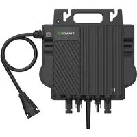 Growatt Balkonkraftwerk NEO 800W Micro-Wechselrichter mit 5M AC Kabel, Microinverter, Mini-Solaranlage, für Balkonkraftwerk, Plug und Play