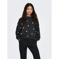 ONLY Sweatshirt ONLBROOKE L/S O-NECK FLOWER SWT Baumwollmischung, regular fit