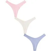 Next String 3er-Pack Tangas mit Lochstickerei (3-St)