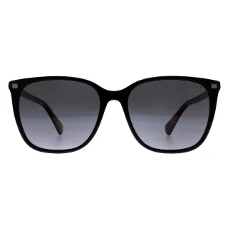 Ralph von Ralph Lauren Quadratisch Damen Glänzend Schwarz mit Havana Grau Farbverlauf Polarisierend RA5293