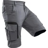 Qualitex Workwear Arbeitsshorts kurze Arbeitshose Herren Stretch, Cordura, Handwerk & Sommer Shorts