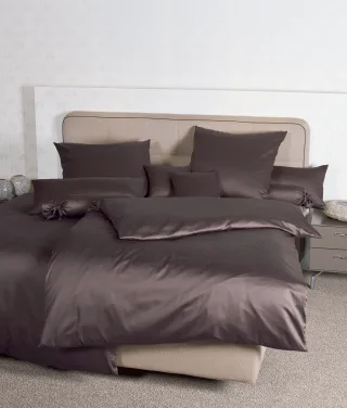 Janine Bettwäsche "Colors 31001" 3 Stk. feinfädige uni Bettwäsche für alle Jahreszeiten, Markenreißverschluss