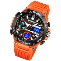 Taffstyle Sportuhr Herren Armbanduhr Digital Sportuhr Stopp Alarm Licht Chronograph Uhr, Multifunktionale Uhr Stoppuhr Kalender Beleuchtung 5 ATM Wasserdicht