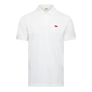 Herren Levis Slim Housemark Poloshirt Helles Weiß