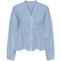 ONLY Blusenshirt ONLDEWINA LS V-NECK ANGLAISE SHIRT