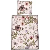 LIVING DREAMS Bettwäsche SUMMER MOMENTS reine Baumwolle made in GREEN, Satin, 2 teilig