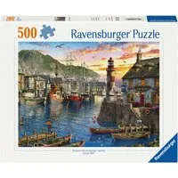 Ravensburger Puzzle Morgens am Hafen, 500 Puzzleteile, Made in Germany