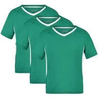 James & Nicholson Funktionsshirt 3er-Pack Funktionelles Teamshirt für Kinder Team-T Junior JN337K (Spar-Set, 3er-Pack) Atmungsaktiv, feuchtigkeitsregulierend und schnell trocknend
