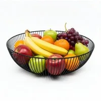 relaxdays Obstschale aus Metall, Eisen, (1-tlg), schwarz