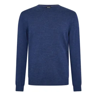 Boss - Sweatshirt für Herren, Rundhalsausschnitt, Regulär, Langärmlig (Mittelblau)