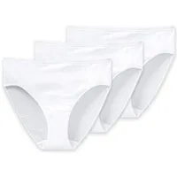 Schiesser Slip Cotton Essentials - 3er-Pack - hoher Tragekomfort - perfekte Passform (3-St) 3er-Pack Multipack Damen Sparpack Unterhose Unterwäsche Baumwolle