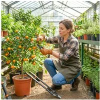 Outsunny Astschere Gartenscheren-Set, (Set, 2-tlg., 2-teiliges Gartenset), rostbeständige Klingen, rutschfeste Griffe, Sicherheitsverriegelung