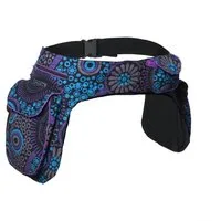 KUNST UND MAGIE Bauchtasche Doppel Bauchtasche Sidebag Gürteltasche Festival Hippie Hüfttasche
