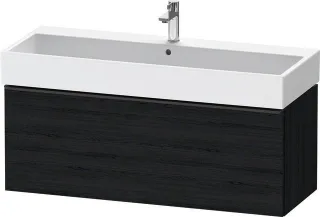 Duravit D-Neo Waschtischunterbau wandhängend Eiche Schwarz Matt 1184x442x440 mm - DE42750BD160000 DE42750BD160000
