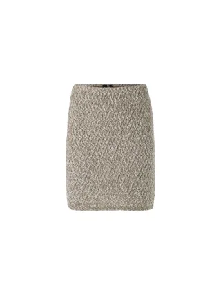Marc Cain Collections - In Deutschland gestrickter Minirock sage powder - Gr. - 36
