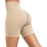 Smilodox Shorts Amaze Pro, Shaped Fit Push Up Booty Radlerhose V-Shape Seamless High Waist Hotpants Scrunch-Effekt Squatproof Gym Yoga Alltag