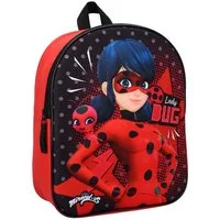 Vadobag Kinderrucksack 3D 9 Liter Miraculous Friends Around (1-tlg), Lady Bug Druck