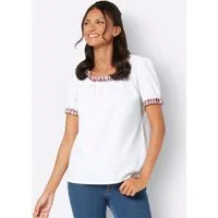 Sieh an! Klassische Bluse Bluse Kurzarm