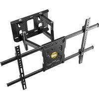 RICOO TV-Wandhalterung TV Halterung schwenkbar universal 43 55 65 70 75 Zoll max 50 Kg S7264, (bis 75 Zoll, VESA 300x200 bis 600x400, 1-tlg., 50 Kg Aufnahme, 40" bis 75" (102-191 cm) Bildschirm Diagonale, bis 20° Neigung, bis 120° Schwenkung, bis 12°