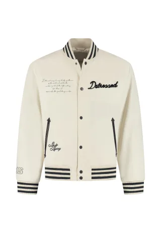 Dstrezzed - DS_Sonny Varsity Jacket offwhite - Gr. - XL