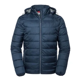 Russell Mens Nano Hooded Padded Jacket (French Navy)