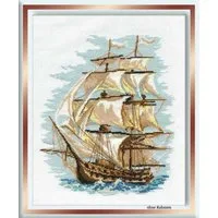 Riolis Kreativset Riolis Kreuzstich-Set "Schiff", Zählmuster, (embroidery kit by Marussia)