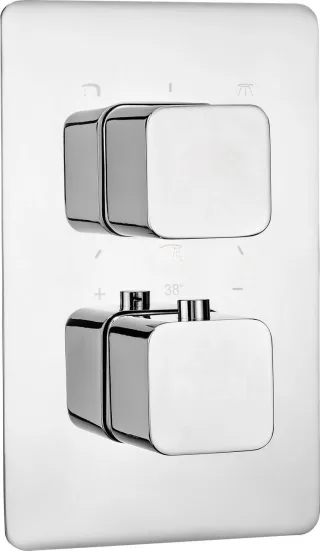 Neuesbad Unterputz Thermostat Brausearmatur - eckig/oval Oberfläche: chrom NB1DEBXY_0ECT1