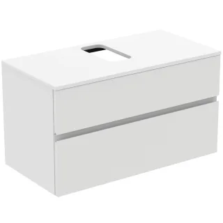 Ideal Standard Waschtischunterschrank Finesse Ausschnitt r/l 1002x505x558mm 2 Auszüge Weiss matt, E3 E3499Y1