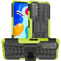 betterfon Handyhülle für Xiaomi Redmi Note 11S / 11 Schutzhülle Panzer Case Grün, Stoßfeste Dual-Layer Hülle mit Kickstand kratzfest und formstabil