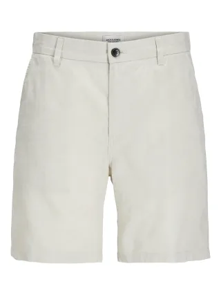 JACK&JONES - JPSTACE SUMMER LINEN BLEND SHORT SRT SN feather gray - Gr. - L