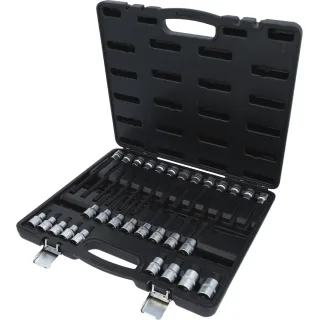 KS Tools 1/2 Zoll Bit-Stecknuss-Satz für Innensechskant-Schrauben, 30-tlg - 911.4510