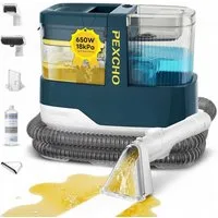 PEXCHO Teppichreinigungsgerät C688D Waschsauger Teppichreiniger, Nasssauger Polsterreiniger, 600 W, mit Beutel, inkl.Reinigungsmittel, Sofa, Vorleger, Auto