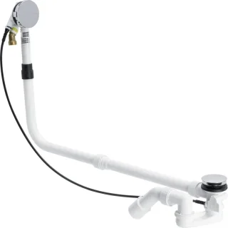 Viega Ab-und Überlauf Multiplex Trio, 6161.70 in 1070mmxDN40/50 verchromt 727758