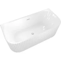 AcquaVapore Badewanne freistehende Badewanne Wanne F07-ALL 170x80cm, (1-tlg), mit Ablaufgarnitur