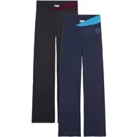 bonprix Sporthose (Packung, 2-tlg) aus Stretch-Material, Regular Fit, Bootcut-Design, sportlicher Stil