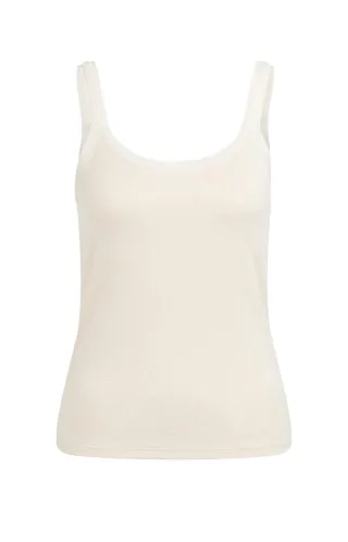Yaya - Basic-Top in Rippstruktur beige - Gr. - S