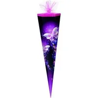 Verpackungsmittel GmbH Markneukirchen Schultüte Schultüte / Zuckertüte / 85cm / eckig / "Schmetterling - Shining Butte