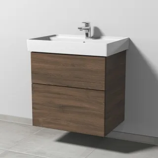 Sanipa 3way Waschtischunterbau zu Villeroy & Boch Collaro Waschtisch mit 2 Auszügen, Eiche-Arizona SM83580
