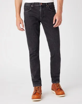 Wrangler - Jeans Larston – Schwarzer Blitz