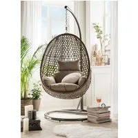Destiny Hängesessel COCOON DE LUXE, inkl. Gestell, Auflage für Sitz- und Rücken, belastbar bis 110 kg