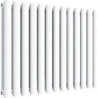 SONNI Badheizkörper Röhrenheizkörper Warmwasser,Horizontal,Doppellagig,mit Multiblock,bad, 600 x 770/ 600x1006/ 600 x 1183 mm,Design Heizkörper, Weiß/Anthrazit