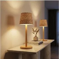 GLOBO LIGHTING LED Tischleuchte, LED-Leuchtmittel fest verbaut, Tischleuchte Beistellleuchte Nachttischlampe LED Touchdimmer 2x