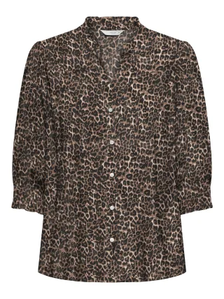 ONLY CARMAKOMA - CARRAYA 3/4 SHIRT WVN NOOS Silver Mink - Gr. - 54