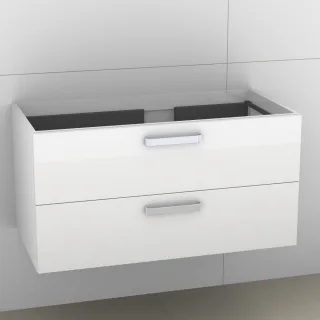 Artiqua 414 Waschtischunterschrank für Venticello 4134R2 Weiß Glanz, 414-WU2L-V109-7050-68 414-WU2L-V109-7050-68