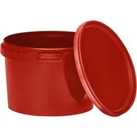 BENBOW Putzeimer Eimer mit Deckel 30 20 10 5 3 1 0,5 L Viele Farben Lebensmittelecht, (1-tlg., PZH-, BRC- und DIN-ISO-zertifiziert), für Lebensmittel, Farben, Chemikalien